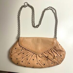 LAUREN MERKIN RHINESTONE LEATHER MINI BAG